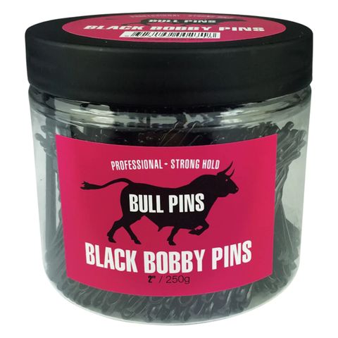 Bull Black Bobby Pins 250g