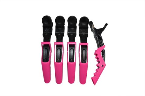 Koza Crocodile Clips Black 6in
