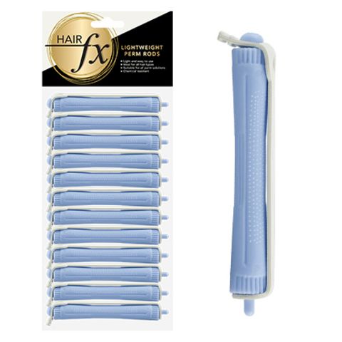 Hair Fx Lightweight Perm Rod 11mm Blue 12 PACK