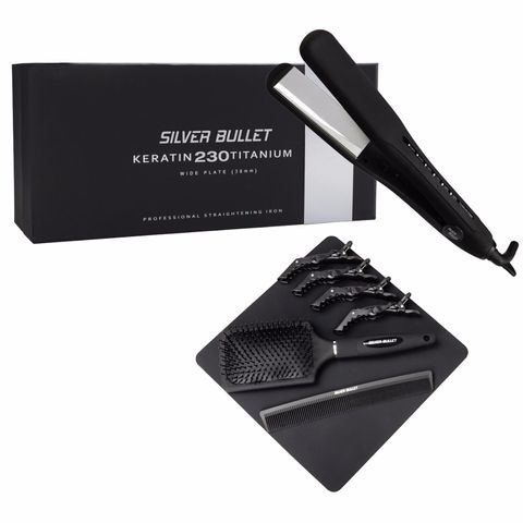 Silver Bullet Keratin 230 WIDE Titanium Straightening Iron 900461
