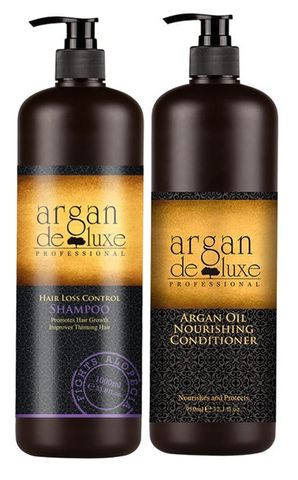 Argan De Luxe Hair Loss Control Shampoo and Conditioner Duo PACK 1L