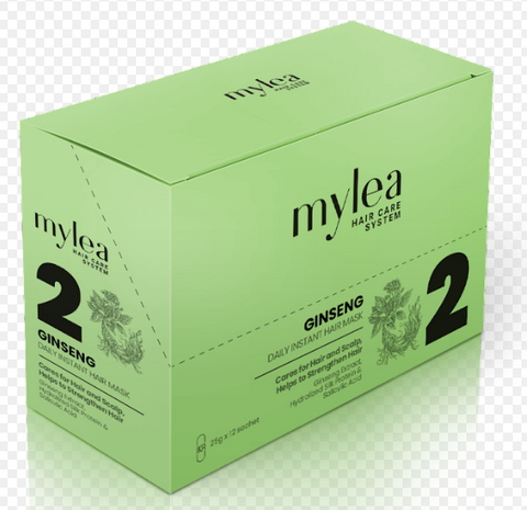 Mylea Ginseng Daily Instant Hair Mask Cond 12x25g sachets